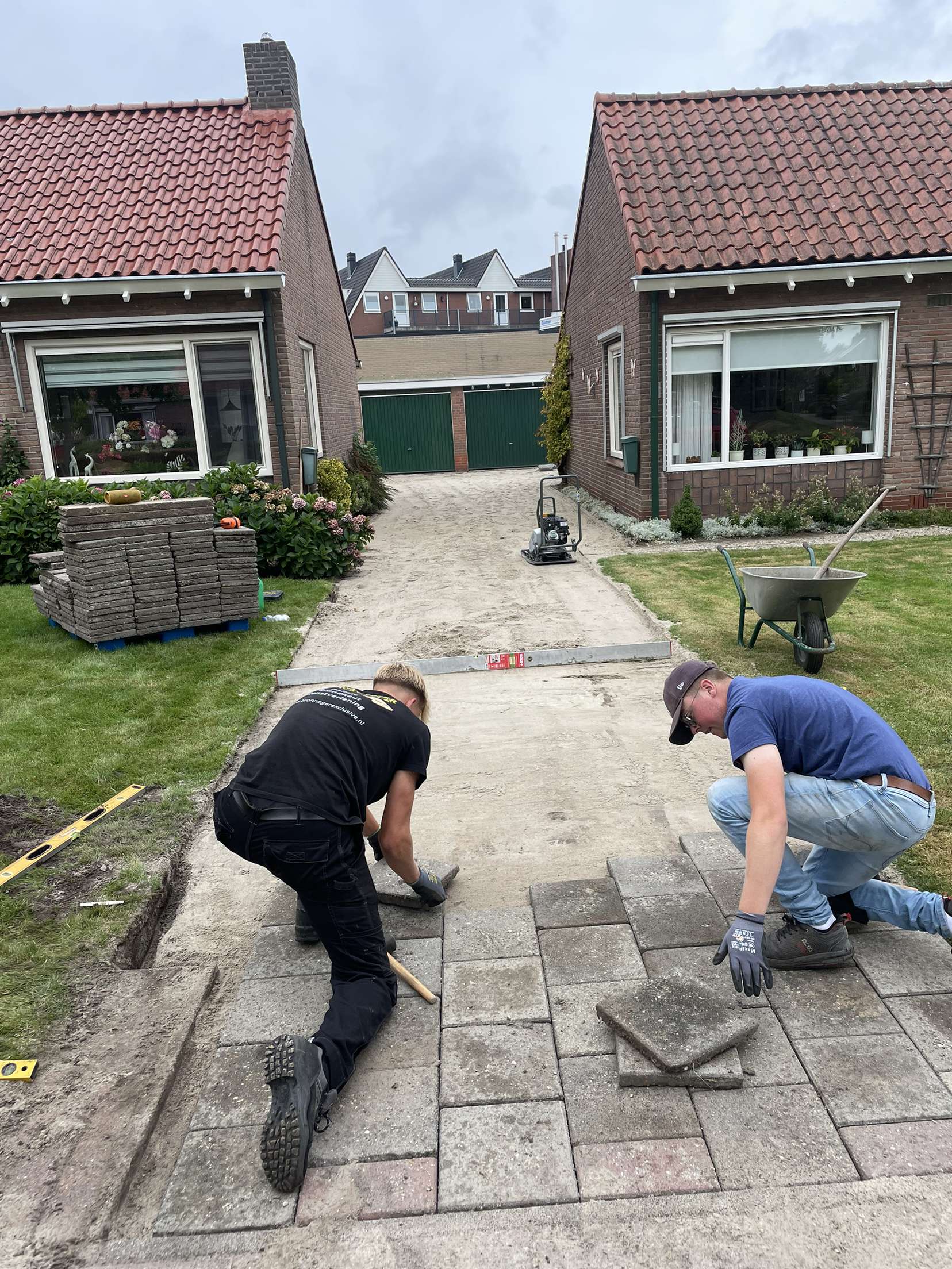 Straatwerk leggen