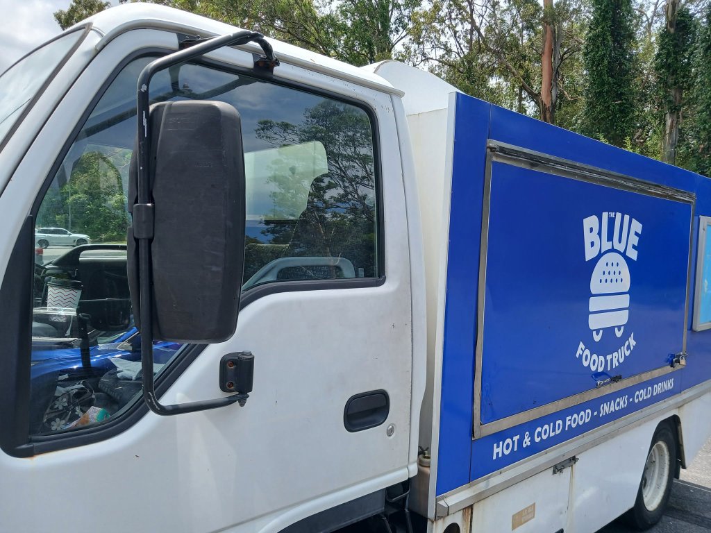 The Blue Food Truck — HOT & COLD FOOD · SNACKS · COLD DRINKS