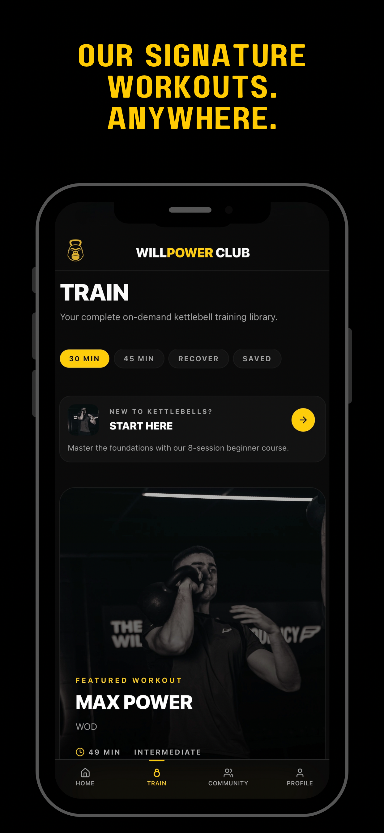 WillPower Club app