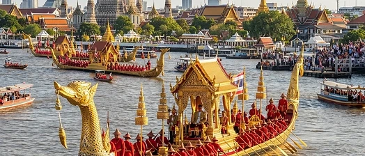 The Royal Barge Procession on the Chao Phraya River, Bangkok