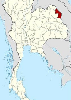 Nakhon Phanom on the map of Thailand