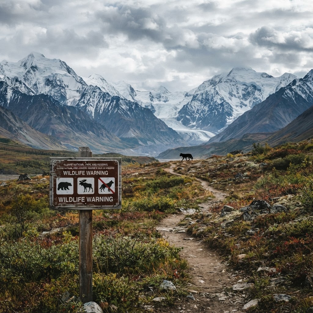 Parc arctic inchide traseele dupa atacul unui lup asupra unui vizitator