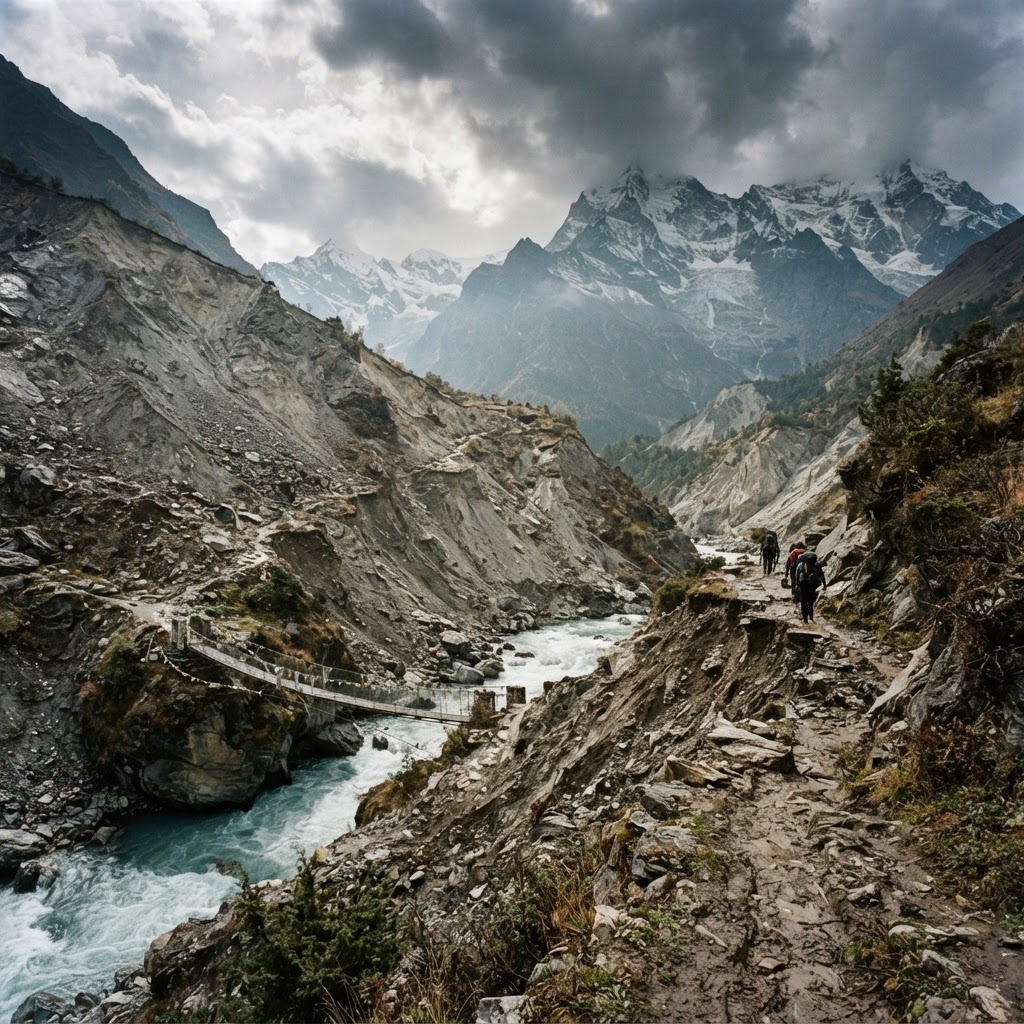 Regiunea Annapurna, puternic afectată de alunecări de teren: pasul Thorong La tăiat de o avalanșă
