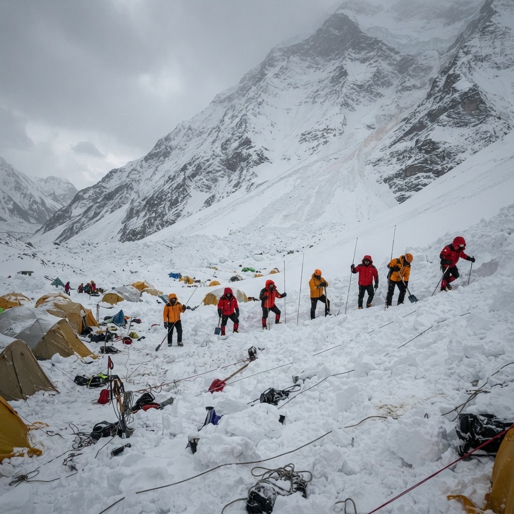 Avalanșa de pe Himlung Himal: patru corpuri recuperate, 12 lucrători nepalezi rămân dispăruți