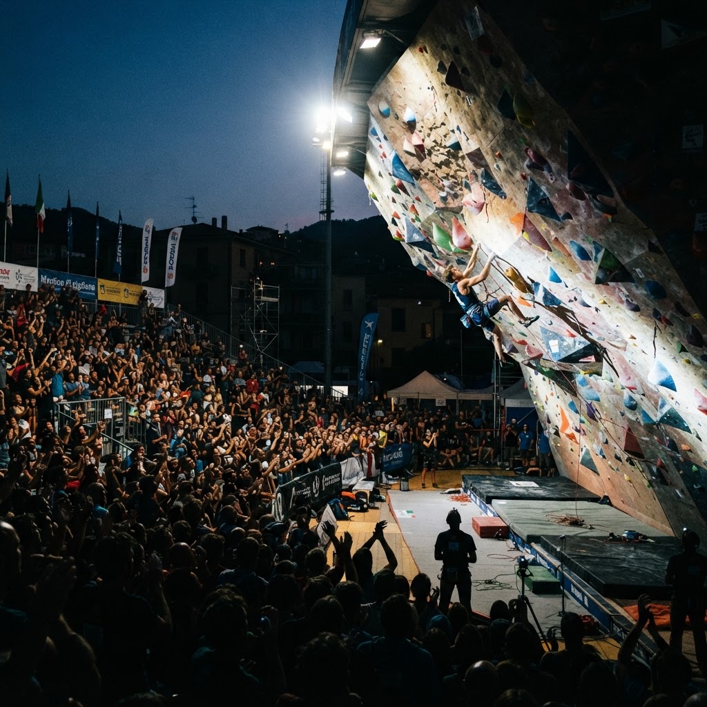 Adam Ondra și Jessica Pilz câștigă proba KO Boulber la Rock Master 2026 de la Arco