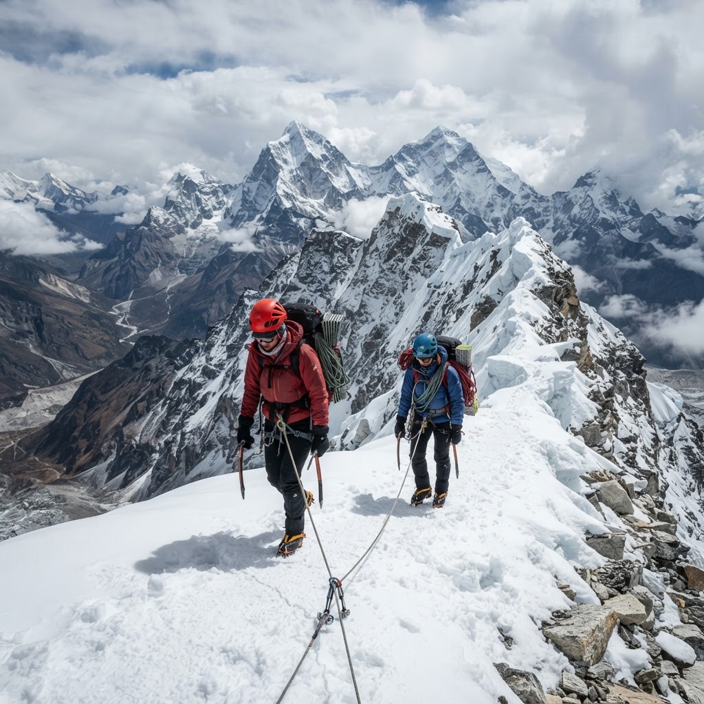 Două alpiniste salvate în Himalaya după ce și-au pierdut echipamentul la peste 6.000 de metri