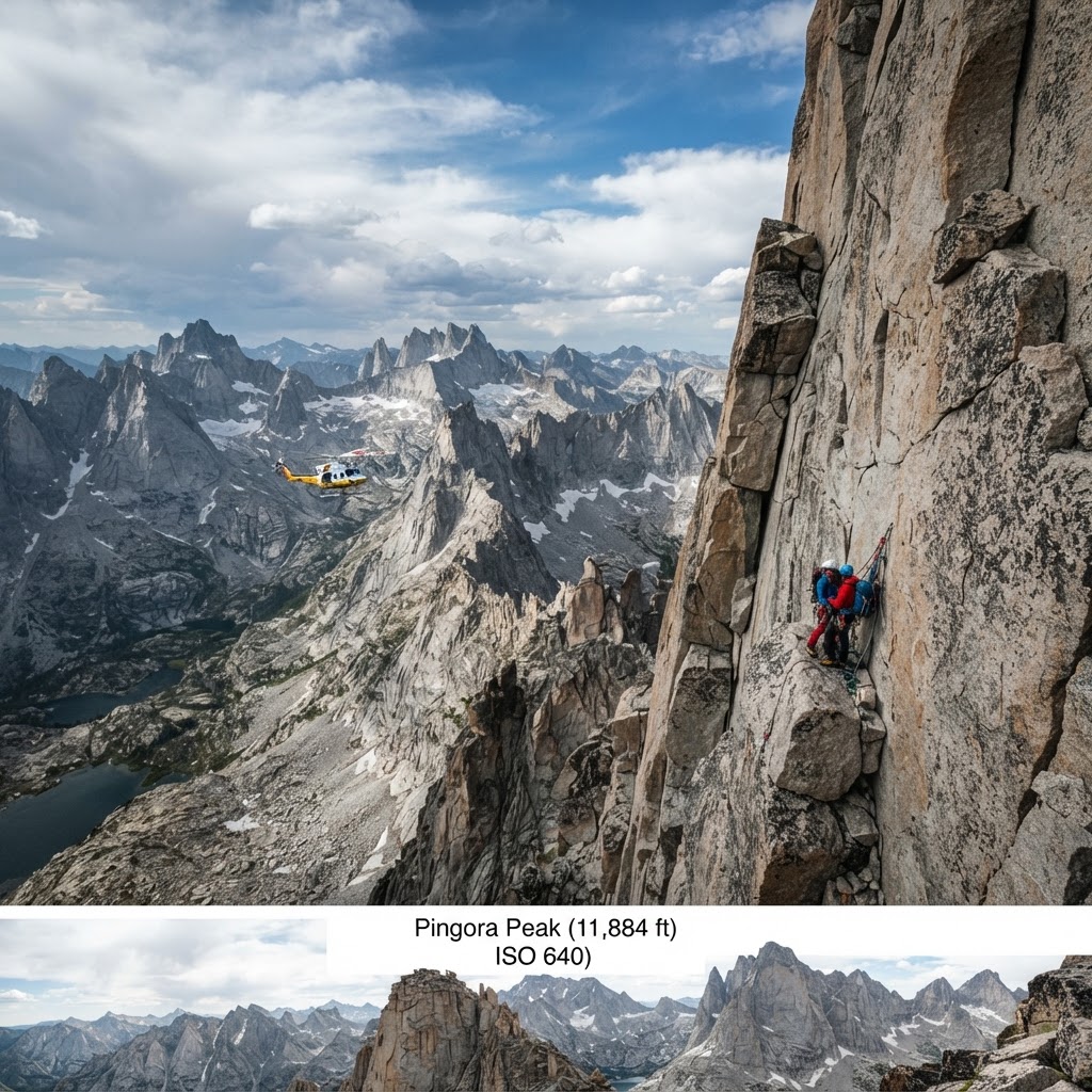 Doi alpiniști au fost salvați după ce au rămas peste noapte pe Pingora Peak