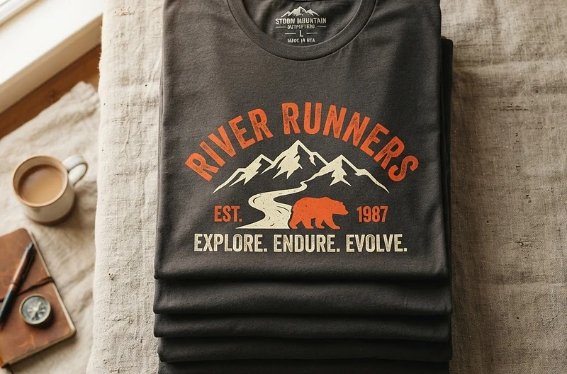 Stack of custom screen-printed campaign t-shirts