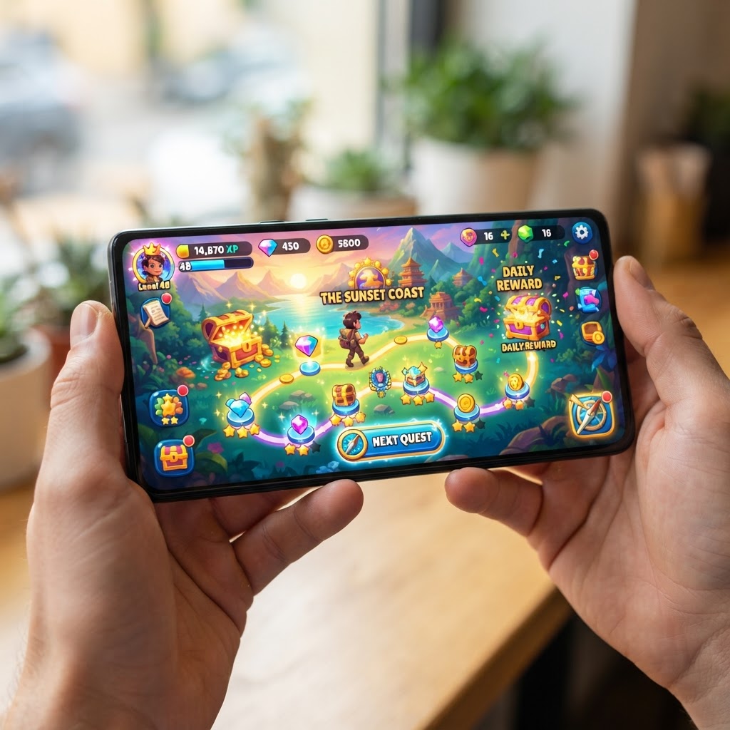 ポイントインカムのゲーム感覚のポイ活画面