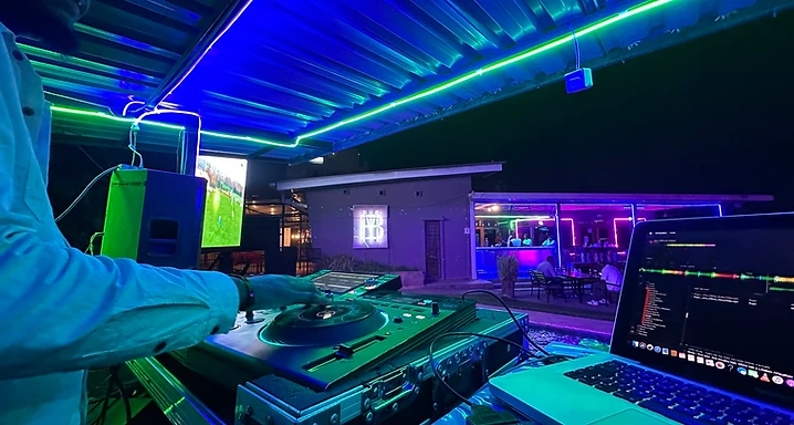 Pool table under cinematic light
