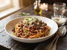 Spaguetti Bolognase Viande