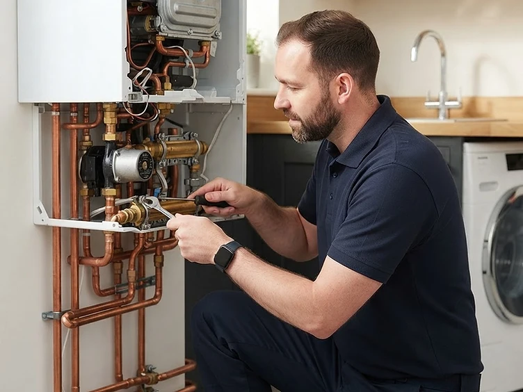 DW Plumbing & Heating at work