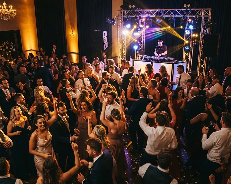 Packed dancefloor at a Merseybeatz event