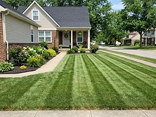 IronEdge landscaping project: Suburban Stripe Program in Greentown, Indiana