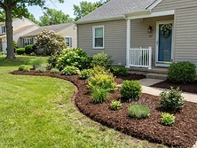 IronEdge landscaping project: Mulch & Bed Makeover in Peru, Indiana