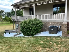 IronEdge landscaping project: Foundation Rock Bed Makeover in Kokomo, Indiana