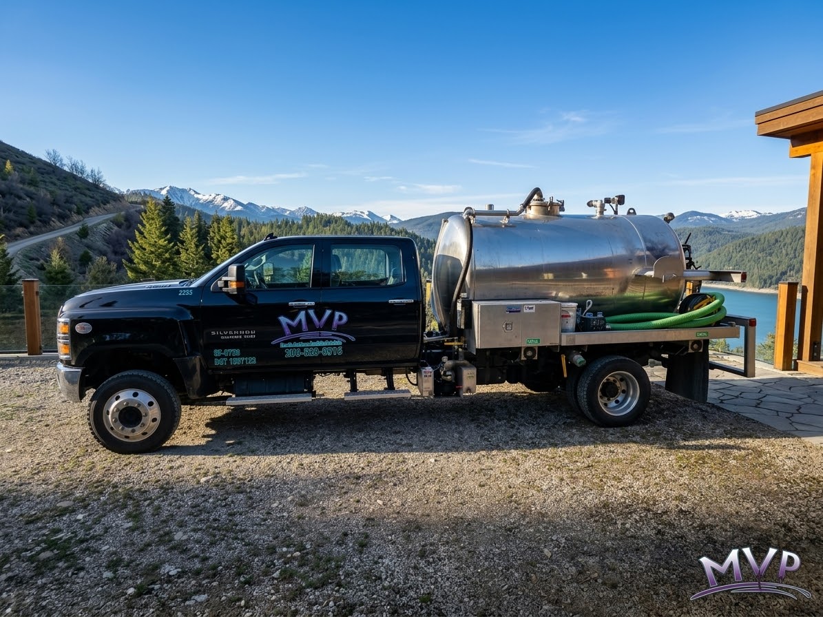 MVP Rentals mobile septic truck