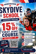 Vancouver Skydive School — 15% Off First Jump Course