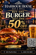 Harbour House Bar & Grill — Buy One Burger, Get One 50% Off