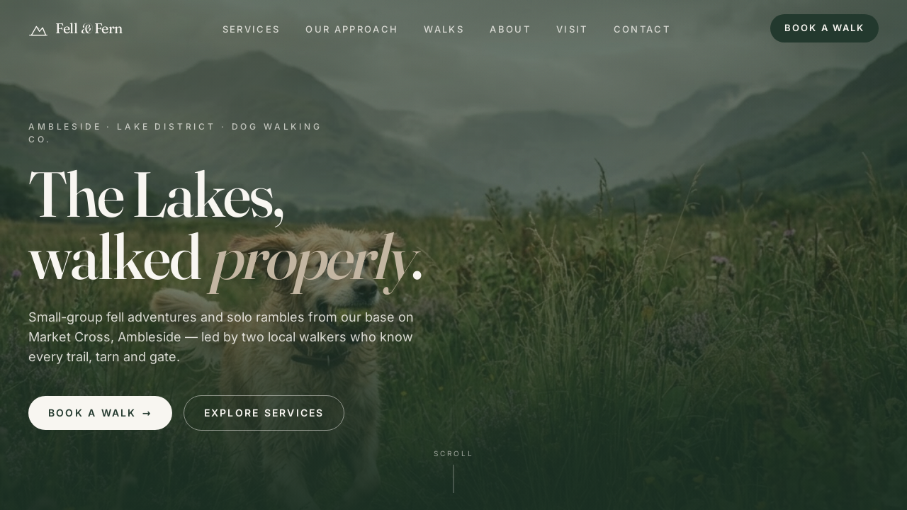 Dog Walking Site template preview