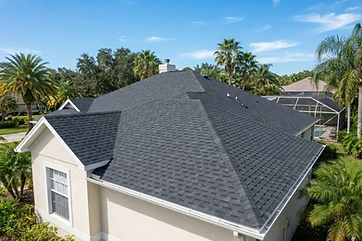 Clean Florida shingle roof after a low-pressure soft wash