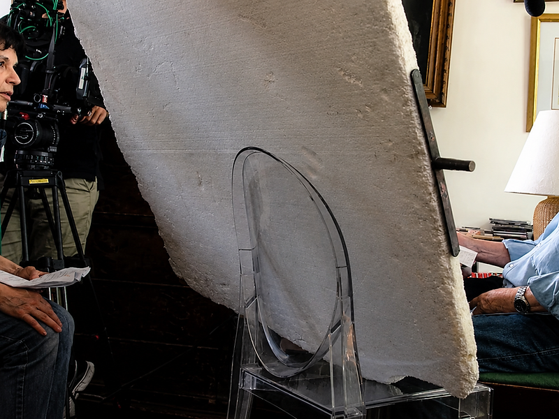 Netalie Braun on set during a film production