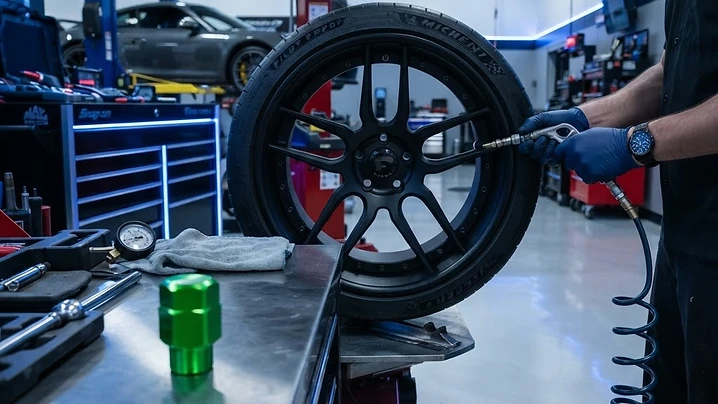 The Green Cap Debate: Is Nitrogen Inflation Worth It for Your Aftermarket Wheels?