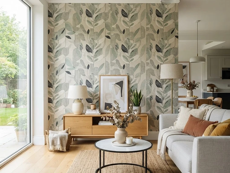 Wallpaper installation services by Long Island Painting Company