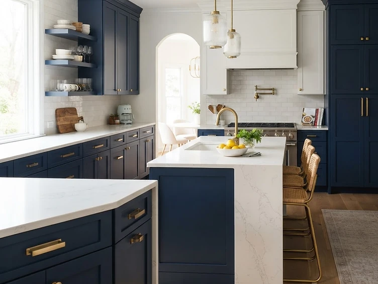 Kitchen cabinet refinishing by Long Island Painting Company