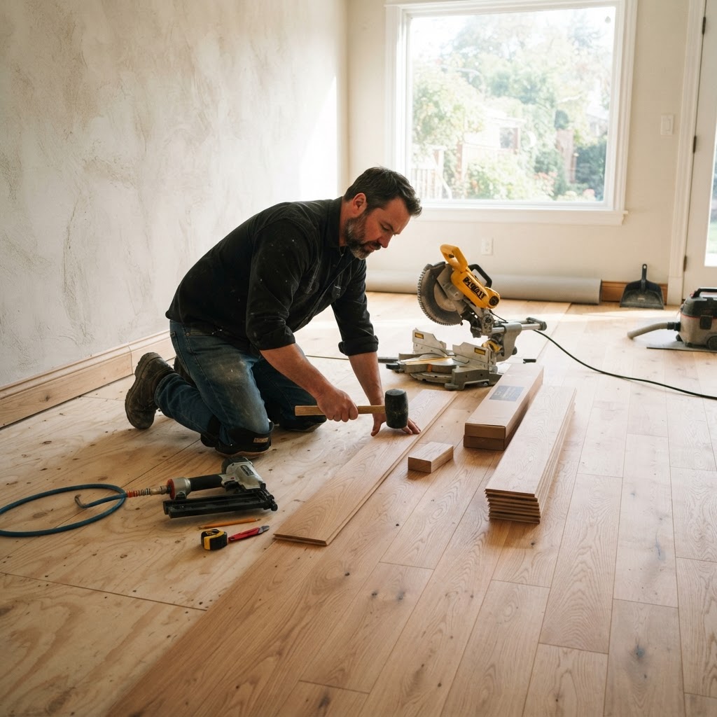 Flooring work by Precision Elite Roofing