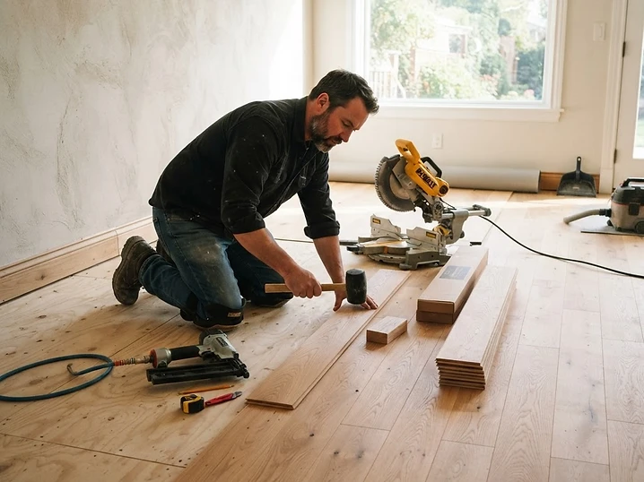 Flooring work by Precision Elite Roofing