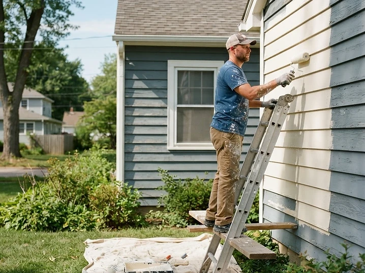 Painting work by Precision Elite Roofing
