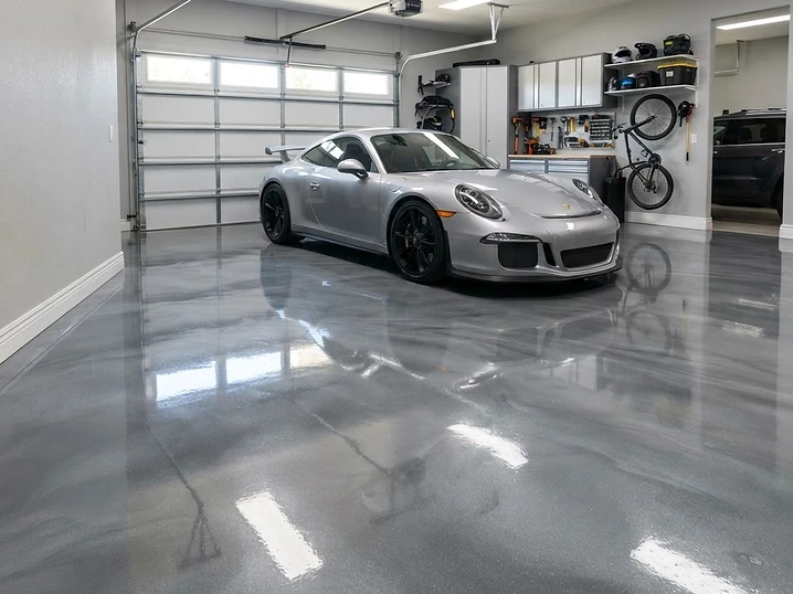 Epoxy Floor Covering work by Precision Elite Roofing
