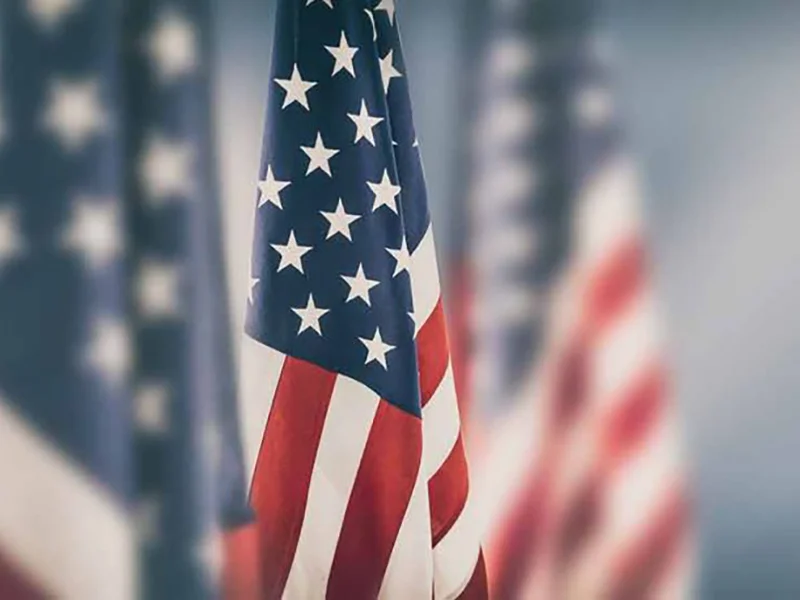 United States flags, for the GAF Roofs For Troops rebate