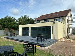 Rear extension with rooftop balcony, Sandford