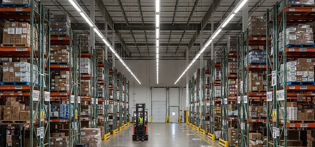 Warehouse lighting controls