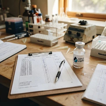 Research Peptide Sourcing Due Diligence: A UK Laboratory Checklist