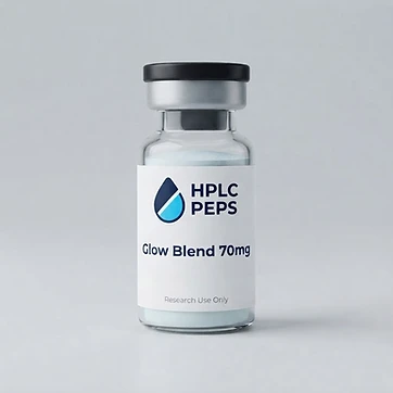 Glow Blend 70mg - HPLC Peps research peptide vial