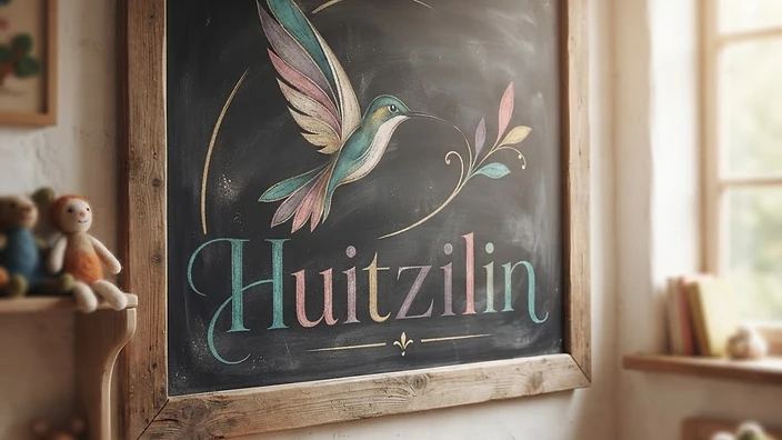 Pizarrón con arte y símbolos Waldorf en la escuela Huitzilin