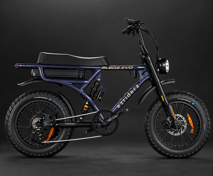 SLEDZ EVO Midnight Heritage Step Over electric bike in Byron Bay