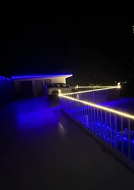 Terrace after dark