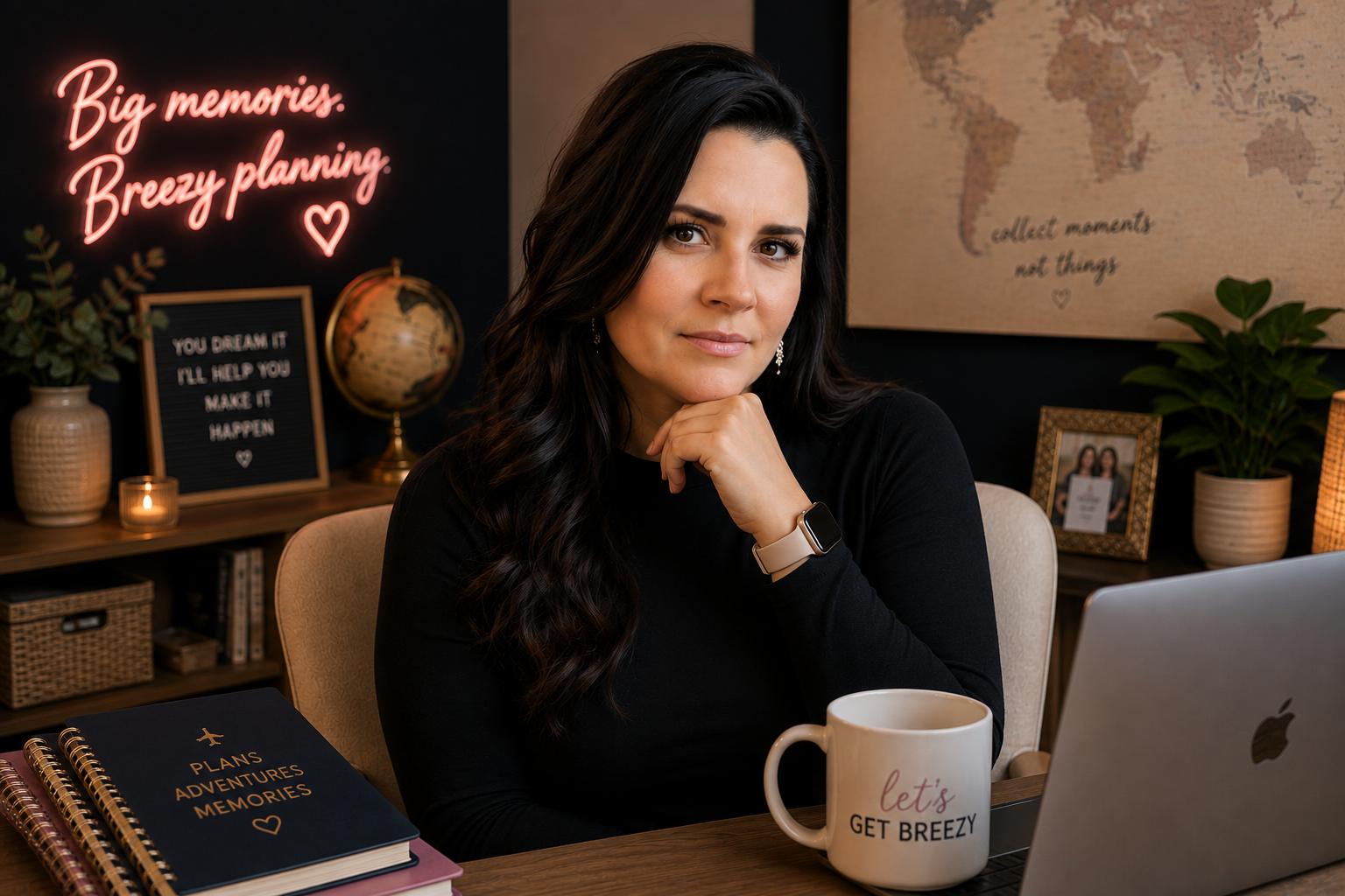 Portrait of Bre, travel advisor and founder of Get Breezy