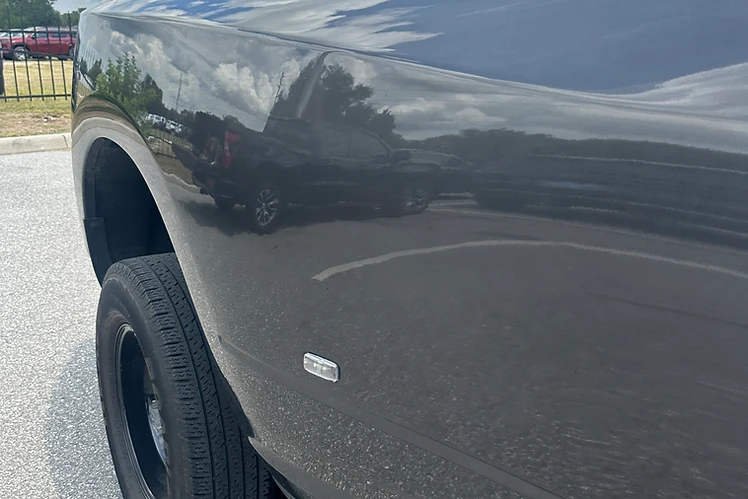 Gray Pickup — Right Rear Panel Dent Repair - after