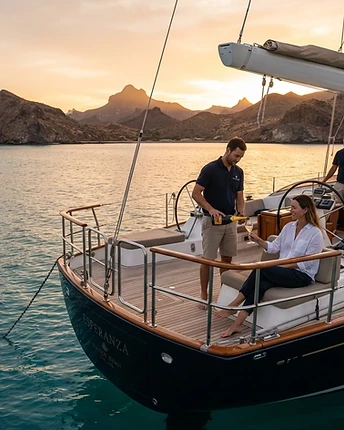Baja’s Copper Light: A Sunset Pour in the Sea of Cortez