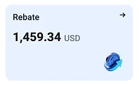$1,459 in rebates within the first month