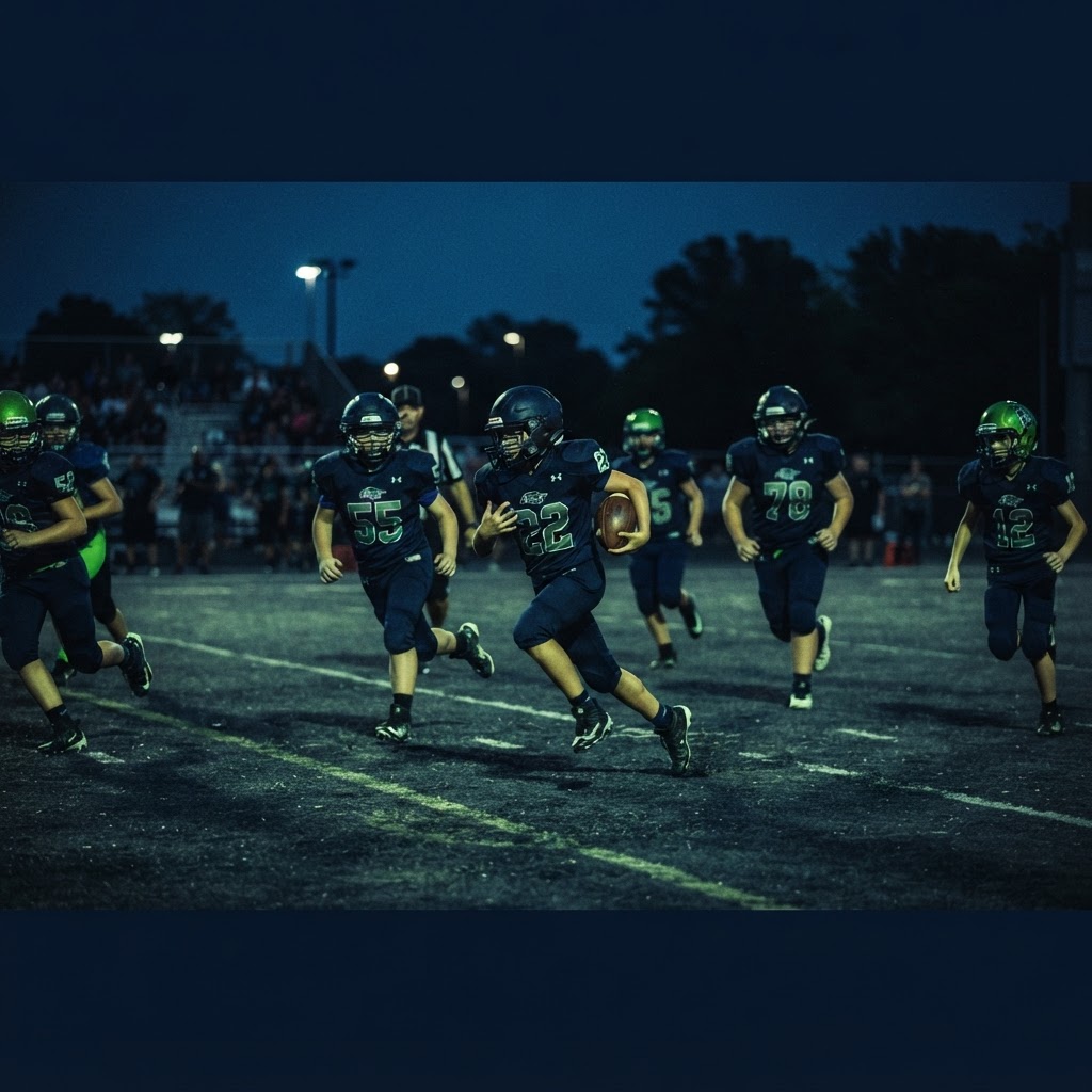 Hamilton Titans youth football in fall