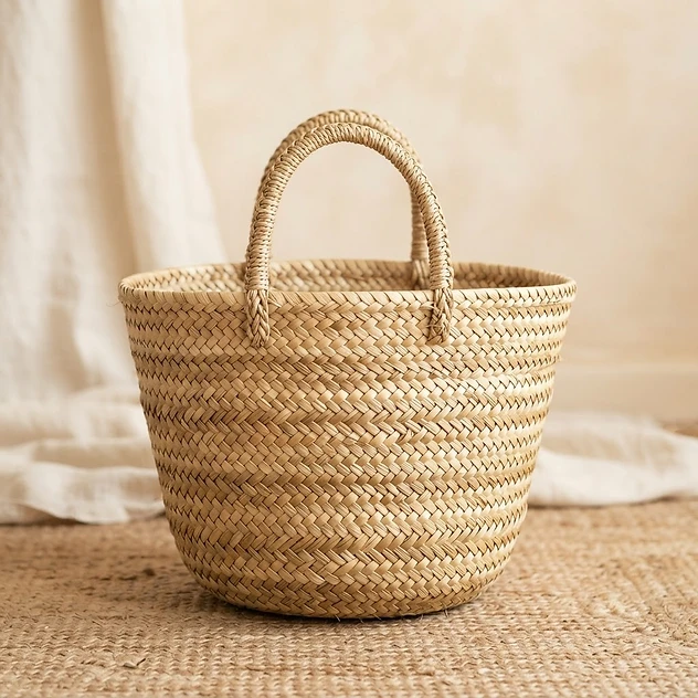 Panier tressé main