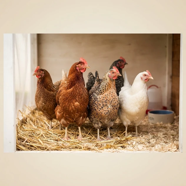 Poulets vivants (lot de 5)