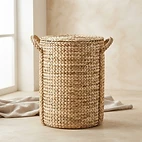 Panier à linge tressé