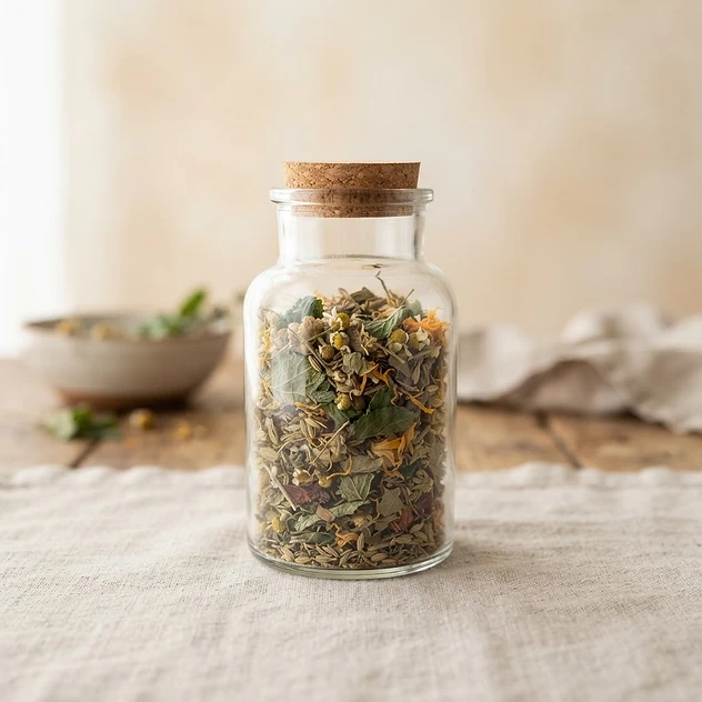 Tisane de plantes locales